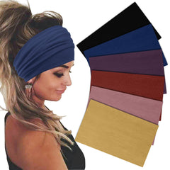 Bandas Sefiinh para el cabello, ancho boho, 6 colores para combinar con tu look.