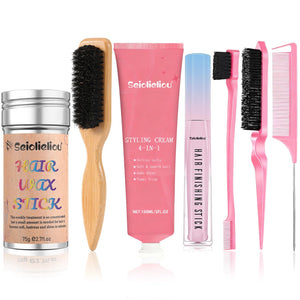 Seiolieliou kit 4 en 1 para peinado diario con control de frizz.