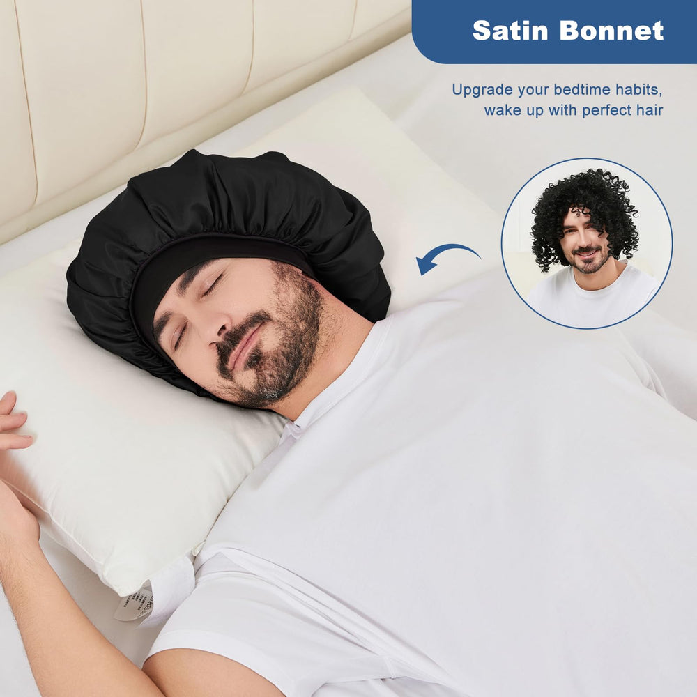 Selalu bonete satín para cabello rizado mantiene el peinado al despertar