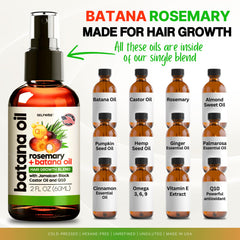 SELFWISE Batana aceite, hebra de cabello más densa tras cada uso