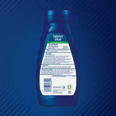 Selsun Blue champú anticaspa hidratante con aloe, dispensador facilita la aplicación y cuida el cuero cabelludo.
