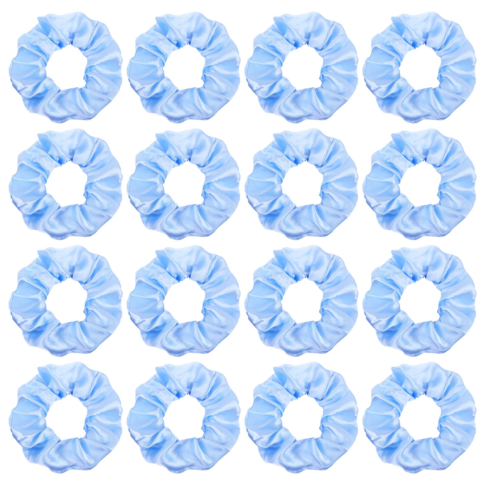 Semato lazos saten azul claro, primer plano para recogidos elegantes y duraderos.