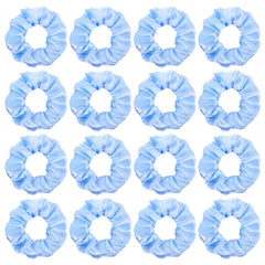 Semato lazos saten azul claro, primer plano para recogidos elegantes y duraderos.