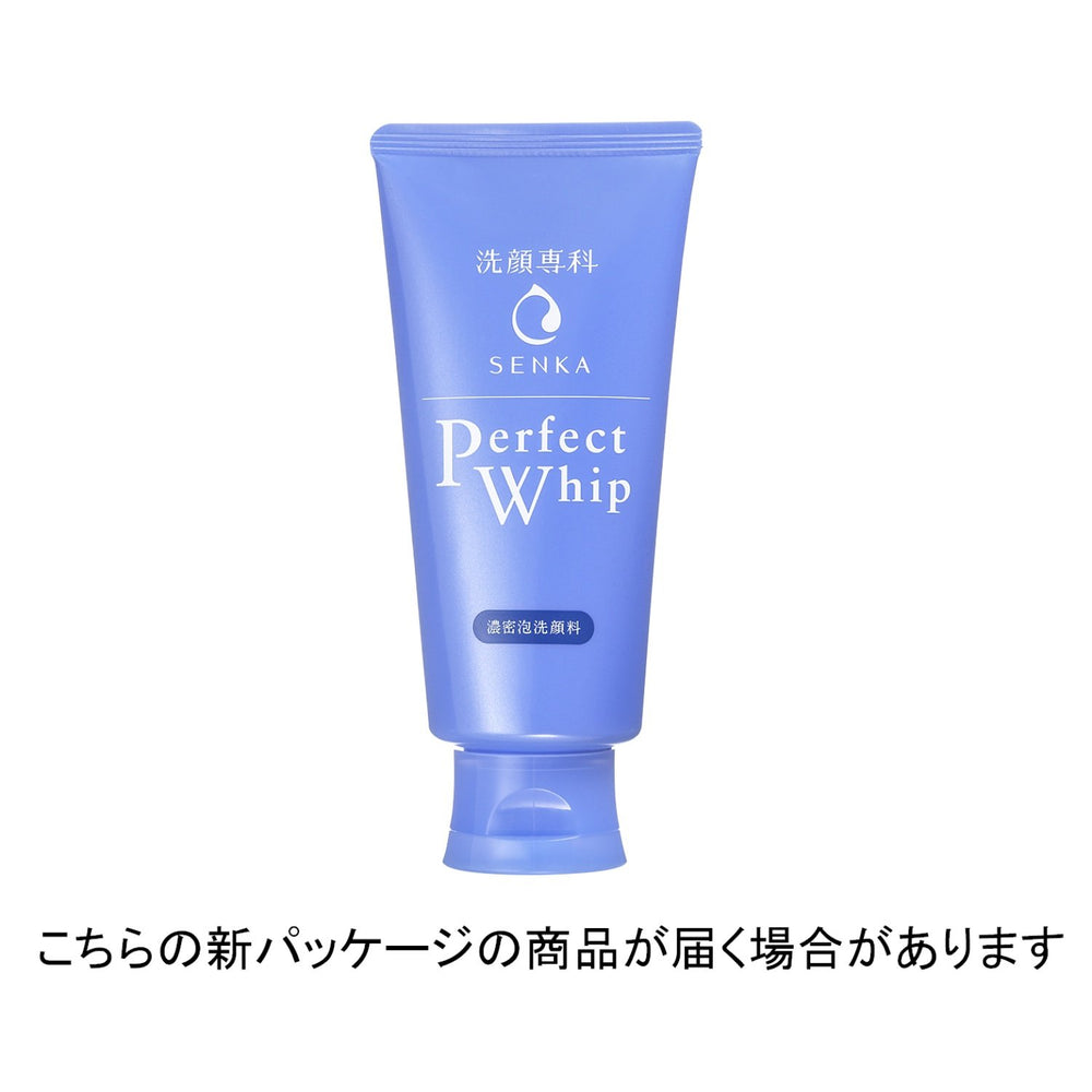 Senka Perfect Whip frasco de 120 g, importado de Japón para uso diario.