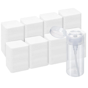 Seonggong toallitas para uñas sin pelusa con dispensador; eliminan esmalte sin dejar residuos.