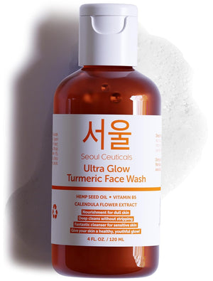 SeoulCeuticals limpiador facial de cúrcuma con espuma suave para piel sensible