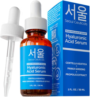 SeoulCeuticals Serum Hialurónico Rostro Botella: hidratación profunda para piel suave