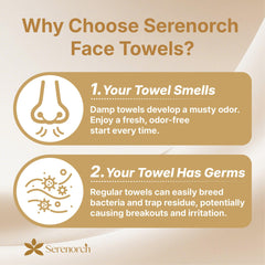 Serenorch doble textura exfoliante suave para desmaquillar con delicadeza.