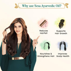 SESA Cabello más fuerte: masaje capilar que estimula la circulación.