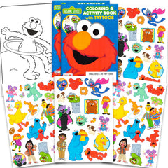 Sesame Street Elmo tatuajes temporales, setenta, ideal para fiestas y recuerdos.