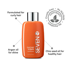 SEVEN Gazar Hydrate: textura cremosa del acondicionador para una aplicación suave.