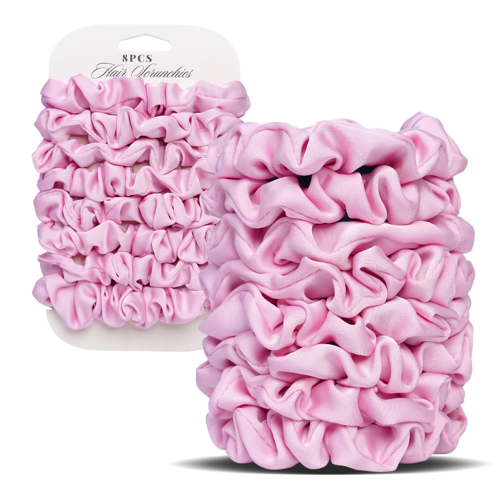 SEVEN STYLE horquillas satinadas mini rosadas, suavidad que cuida el cabello.