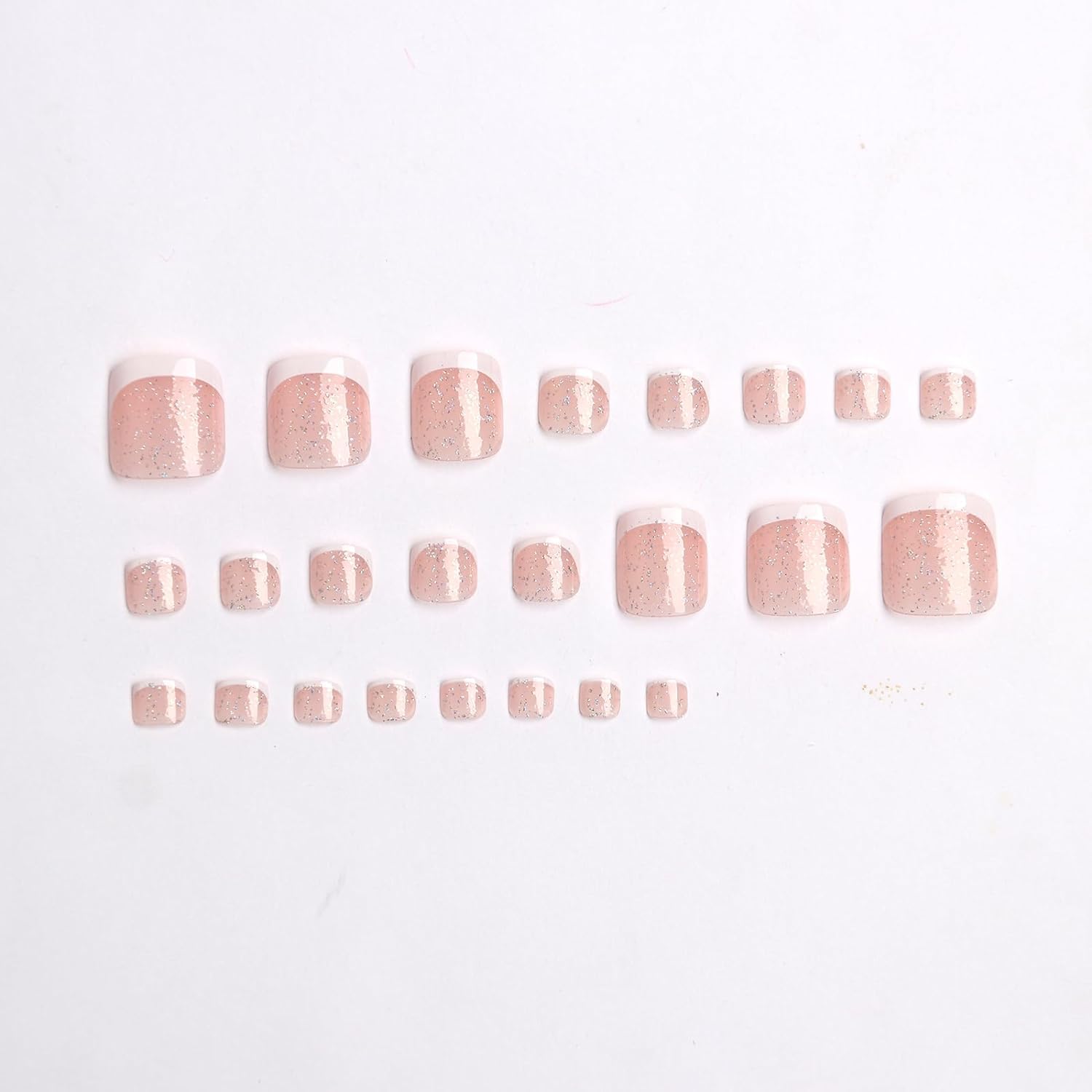 Sevgob uñas Frances con brillo para ocasiones festivas