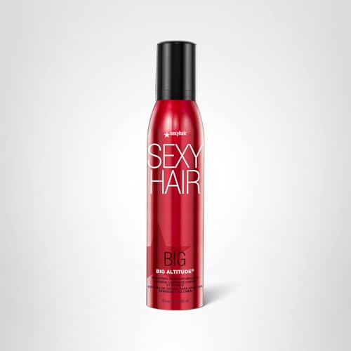 SexyHair Big Altitude Mousse protección térmica para peinados con calor.