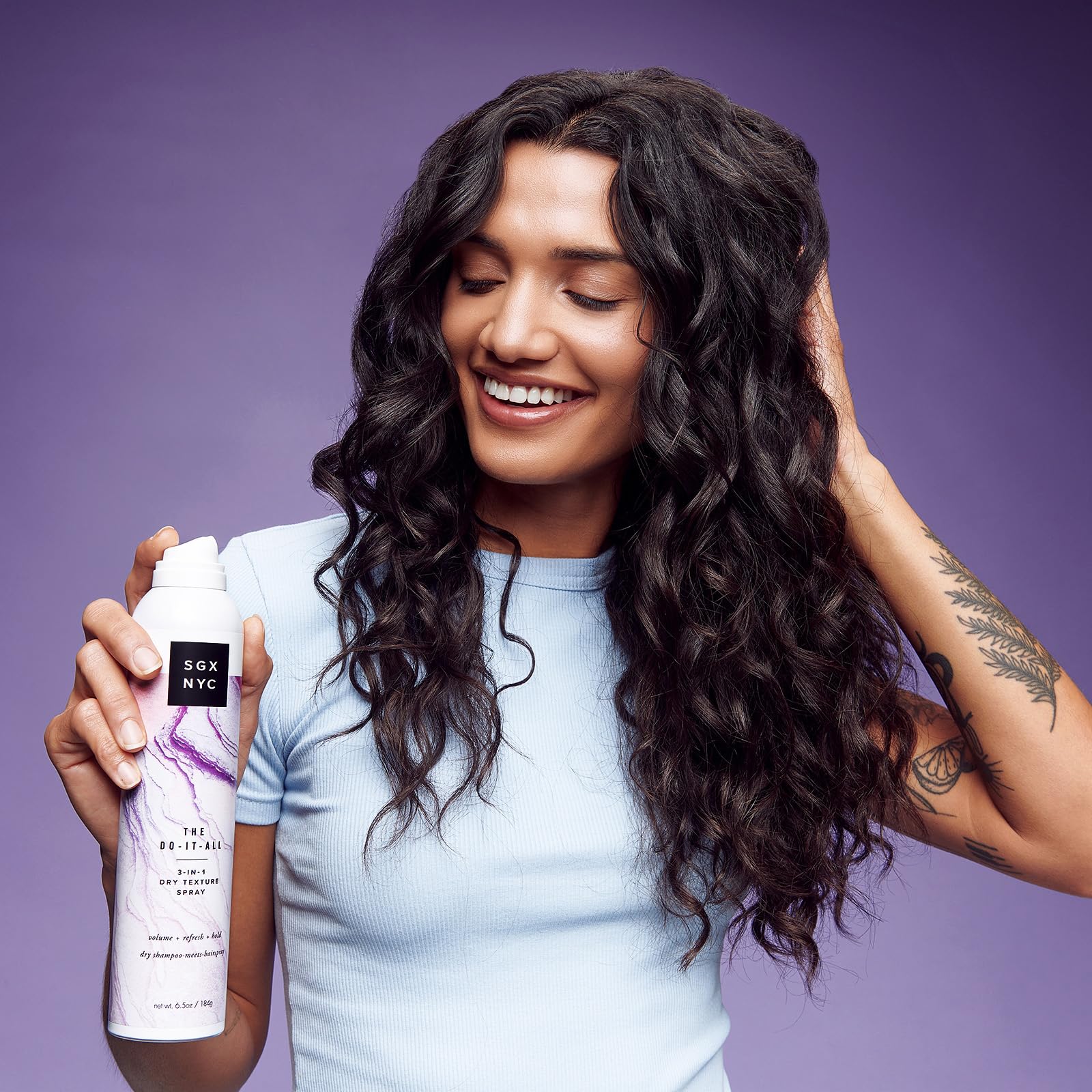 SGX NYC Hazlo Todo 3-en-1, aroma cítrico y afrutado para frescura.