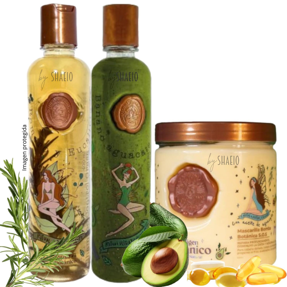 SHAEIO RitualBotanico Shampoo Romero botella: estimula crecimiento y nutre el cabello