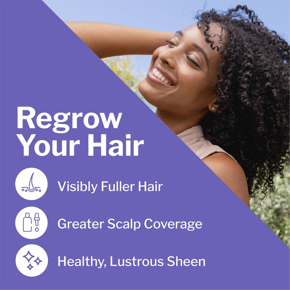 Masaje suave en el cuero cabelludo con Shapiro MD Minoxidil 2% para distribuir el serum