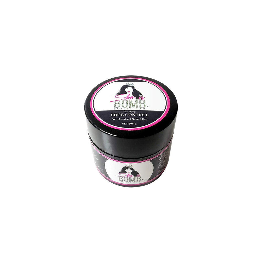 She Is Bomb Collection control de bordes tamaño viaje 20ml para peinado definido y acabado suave