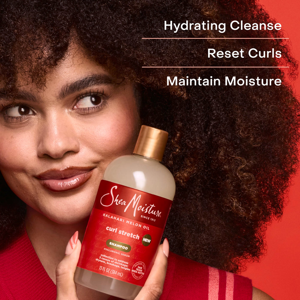 Aroma tropical con mango y vainilla en el champú de SheaMoisture.