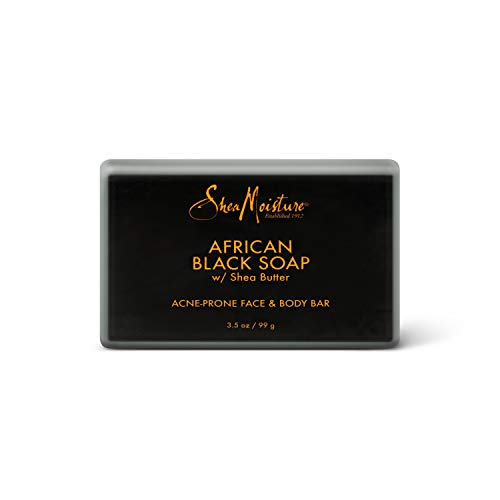 SheaMoisture barra africana para cuerpo, purifica piel.