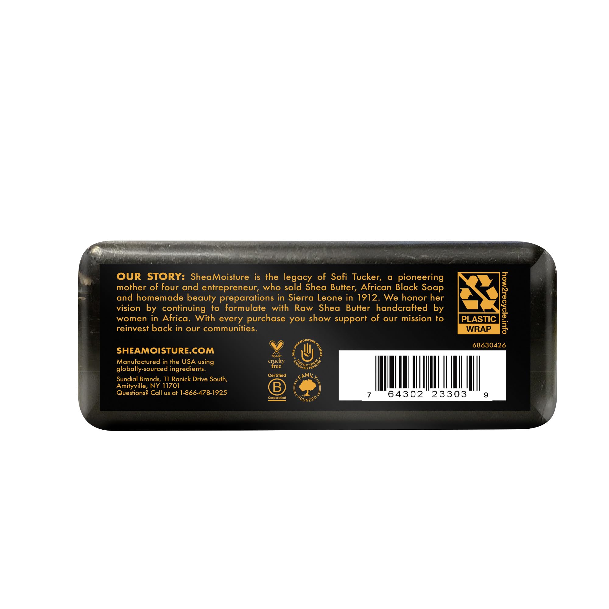 SheaMoisture Barra Jabón Manteca Karité: mezcla de aceites naturales para balancear la piel.