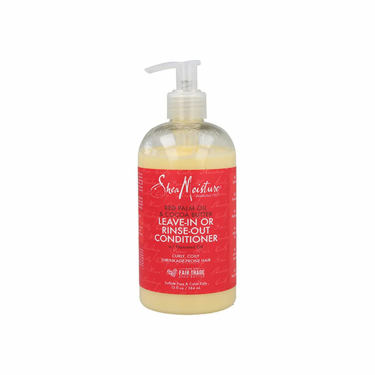 Acondicionador SheaMoisture para pelo rizado en botella mejora manejo y suavidad.