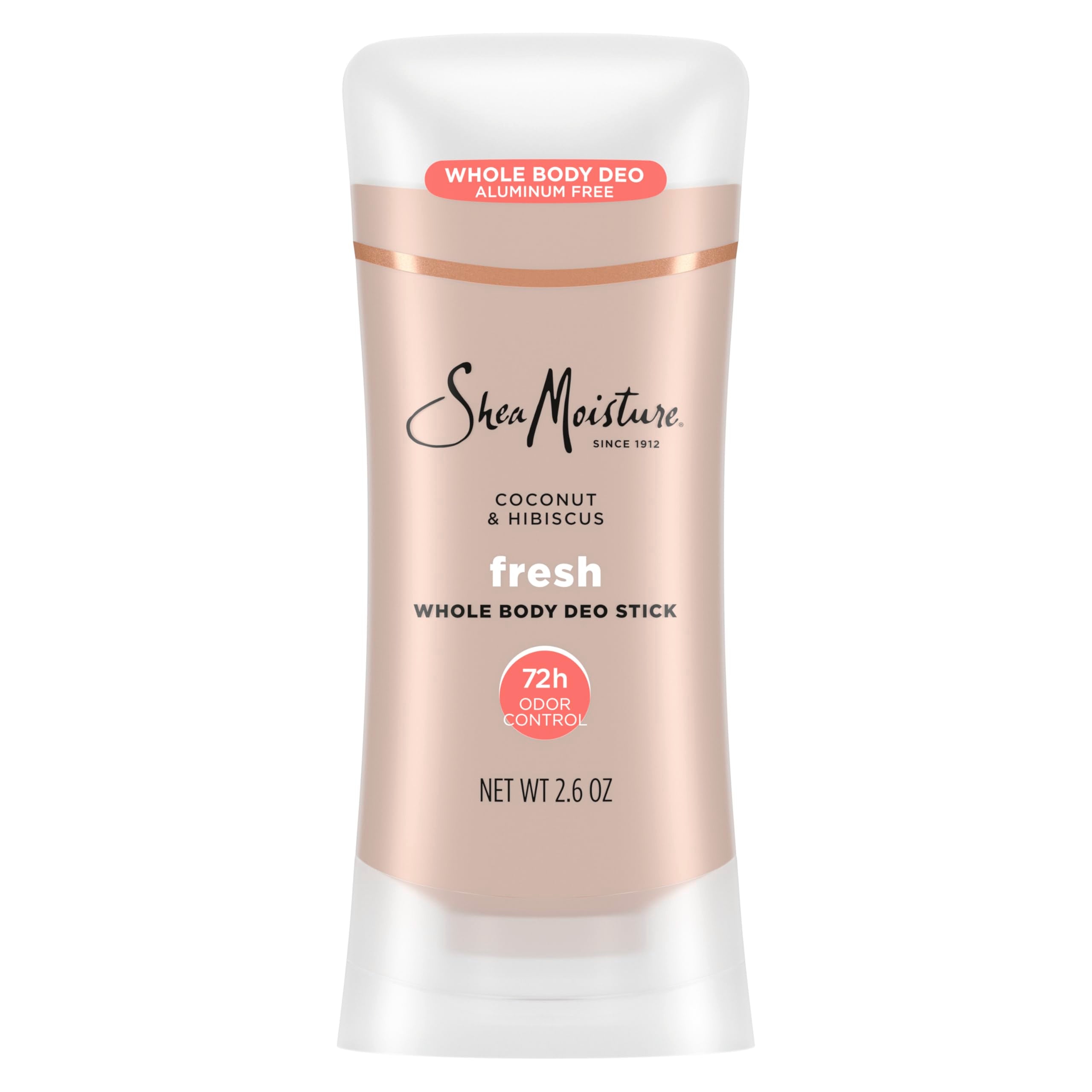 Desodorante SheaMoisture Coco Hibisco: aplicación suave para uso diario.