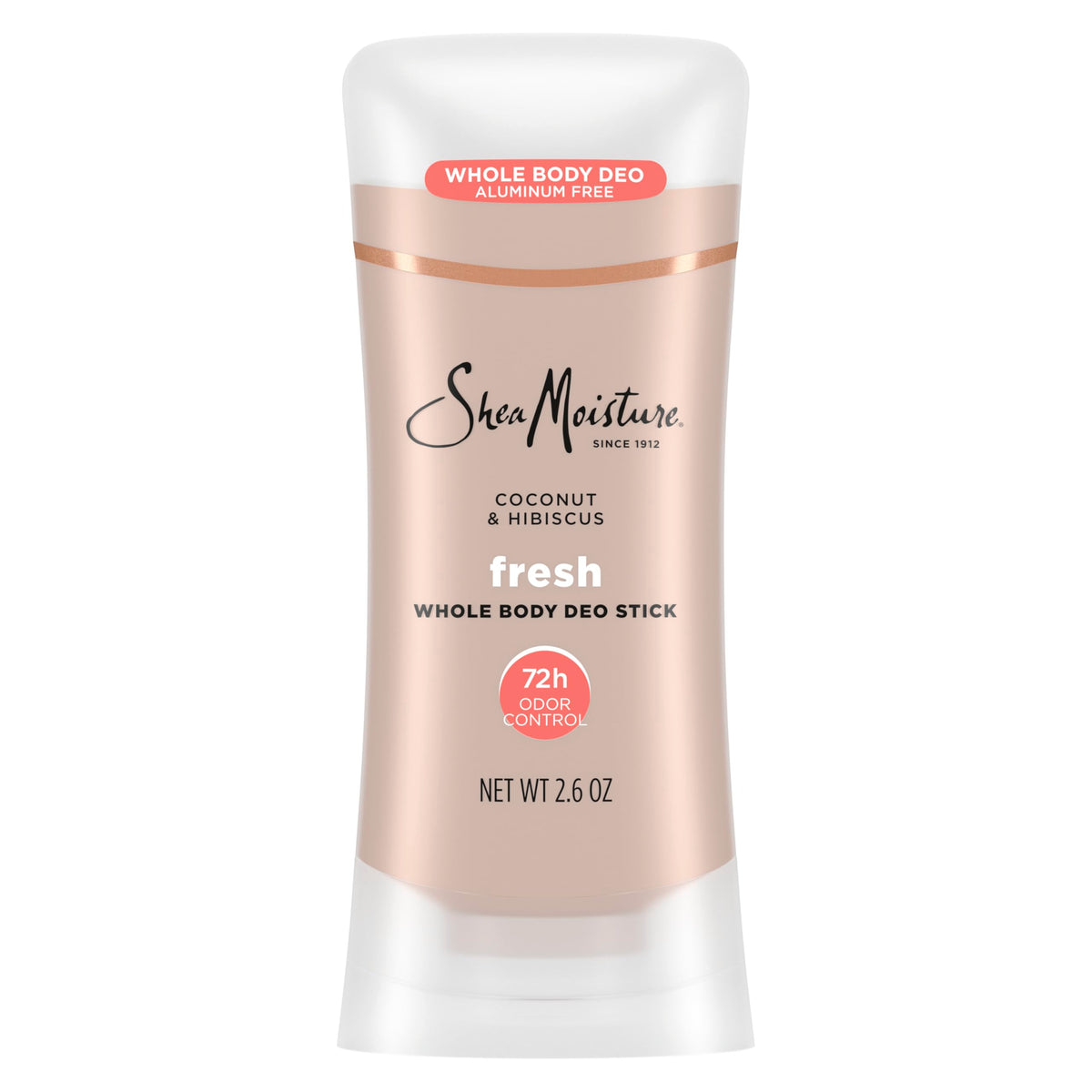 Desodorante SheaMoisture Coco Hibisco: aplicación suave para uso diario.