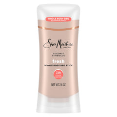 Desodorante SheaMoisture Coco Hibisco: aplicación suave para uso diario.