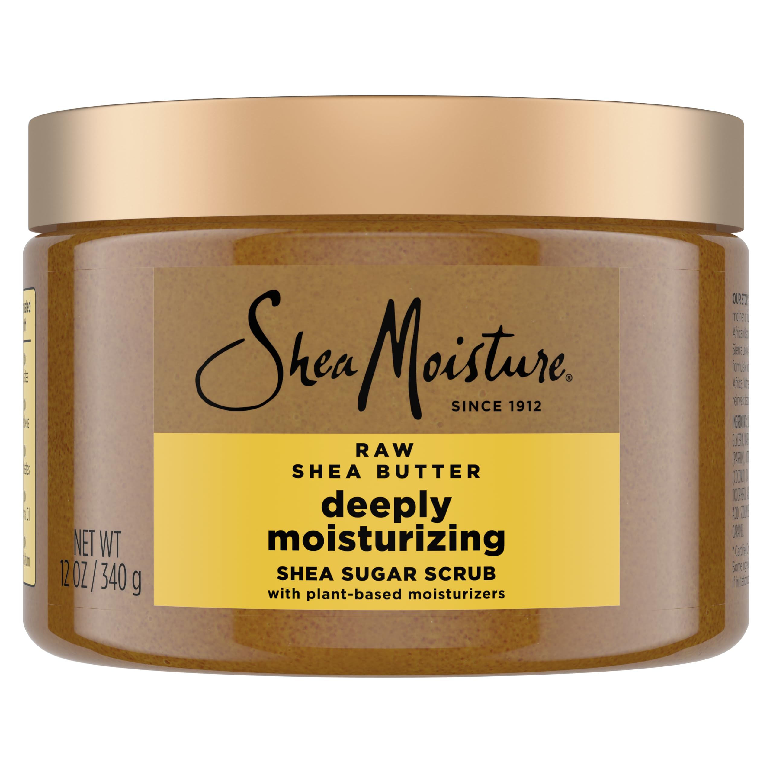 SheaMoisture exfoliante corporal con manteca de shea cruda para piel suave