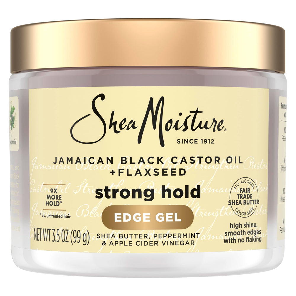 Gel de control de bordes SheaMoisture en botella 3-5 oz define bordes y controla el encrespamiento
