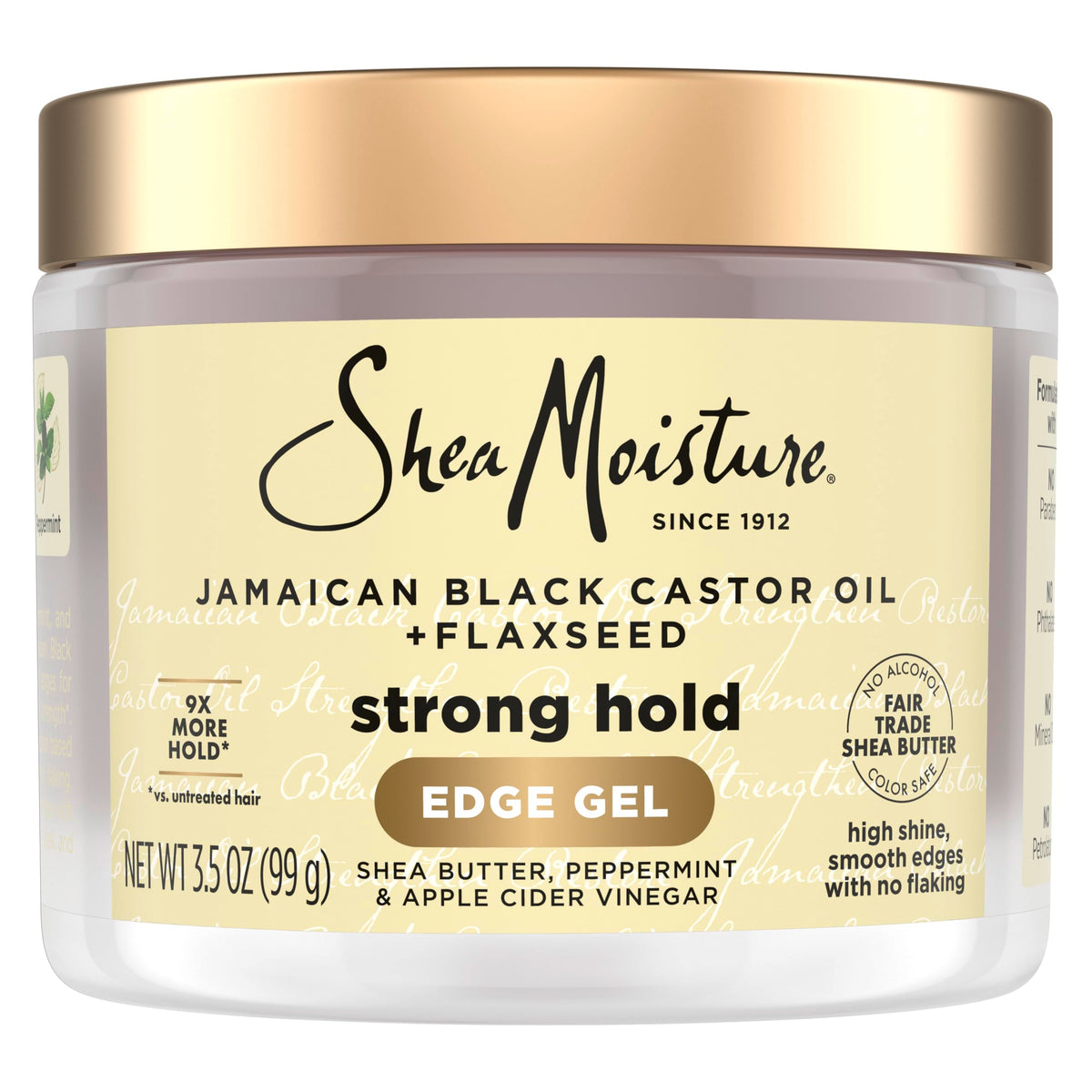 Gel de control de bordes SheaMoisture en botella 3-5 oz define bordes y controla el encrespamiento