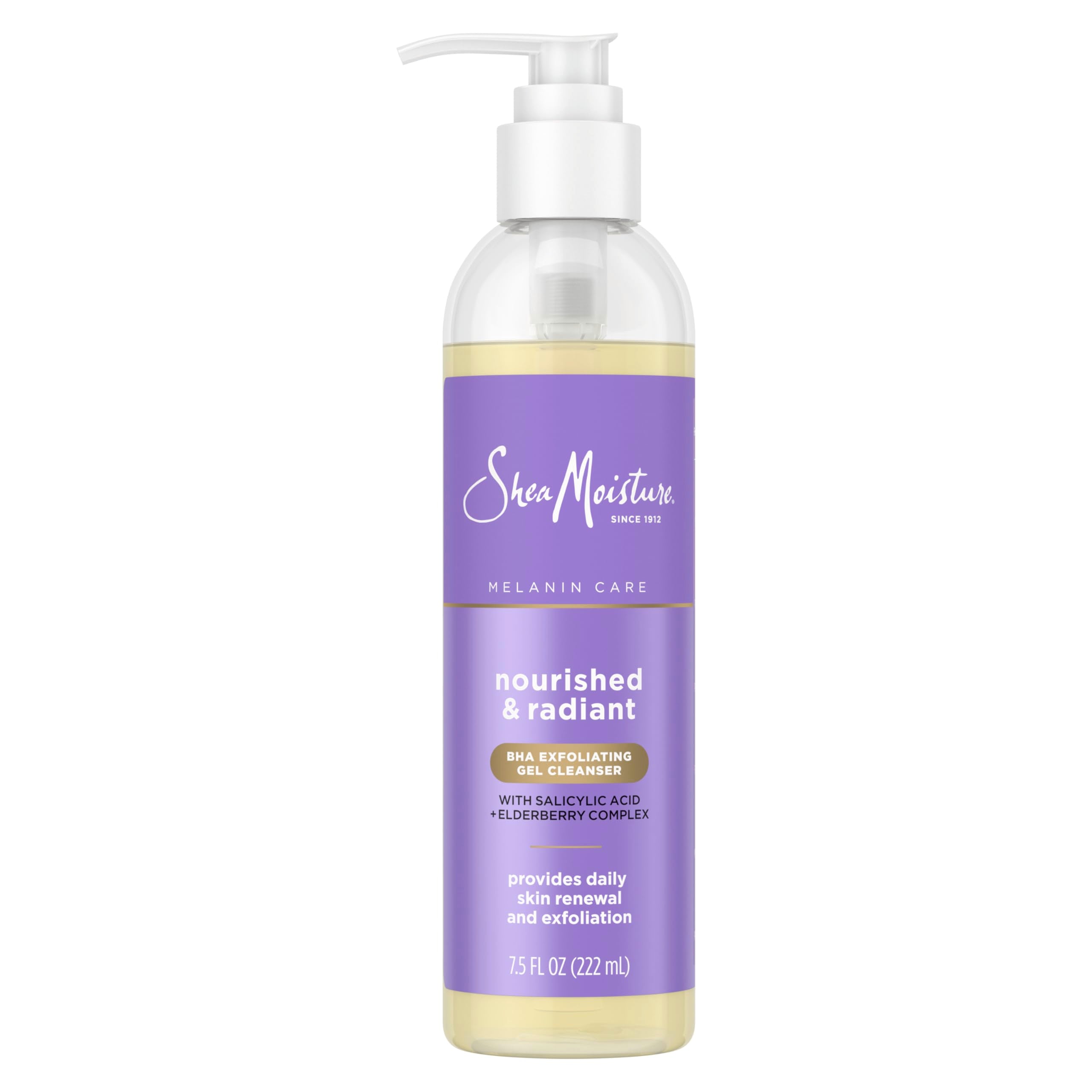 SheaMoisture Radiance BHA Gel Cleanser: limpiador exfoliante en gel para piel radiante.