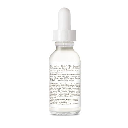 Suero SheaMoisture con aceite de coco virgen, hidratación profunda para rostro.