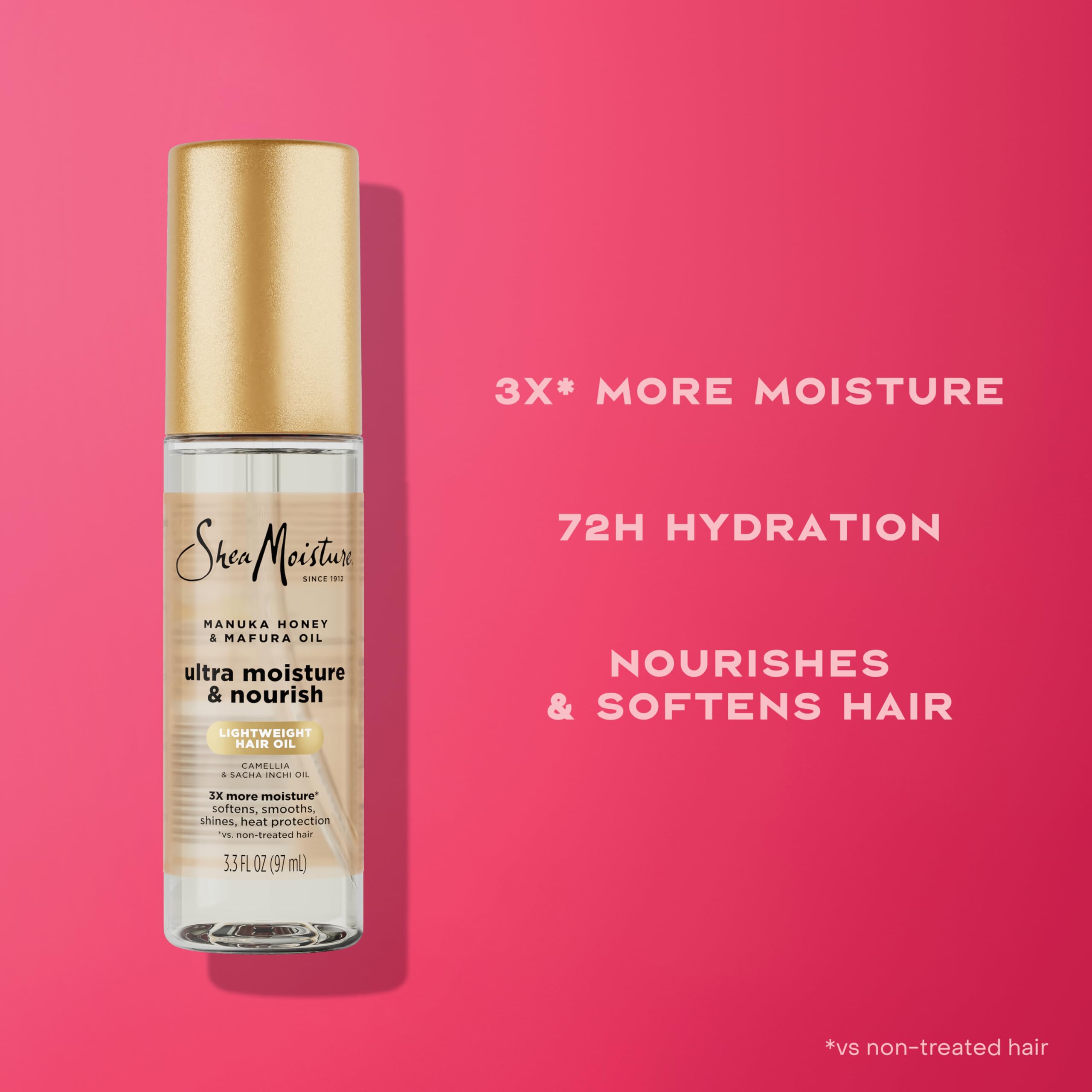 SheaMoisture Ultra Nutritivo Manuka Honey y Mafura Oil, aplicación rápida para cabello dañado.