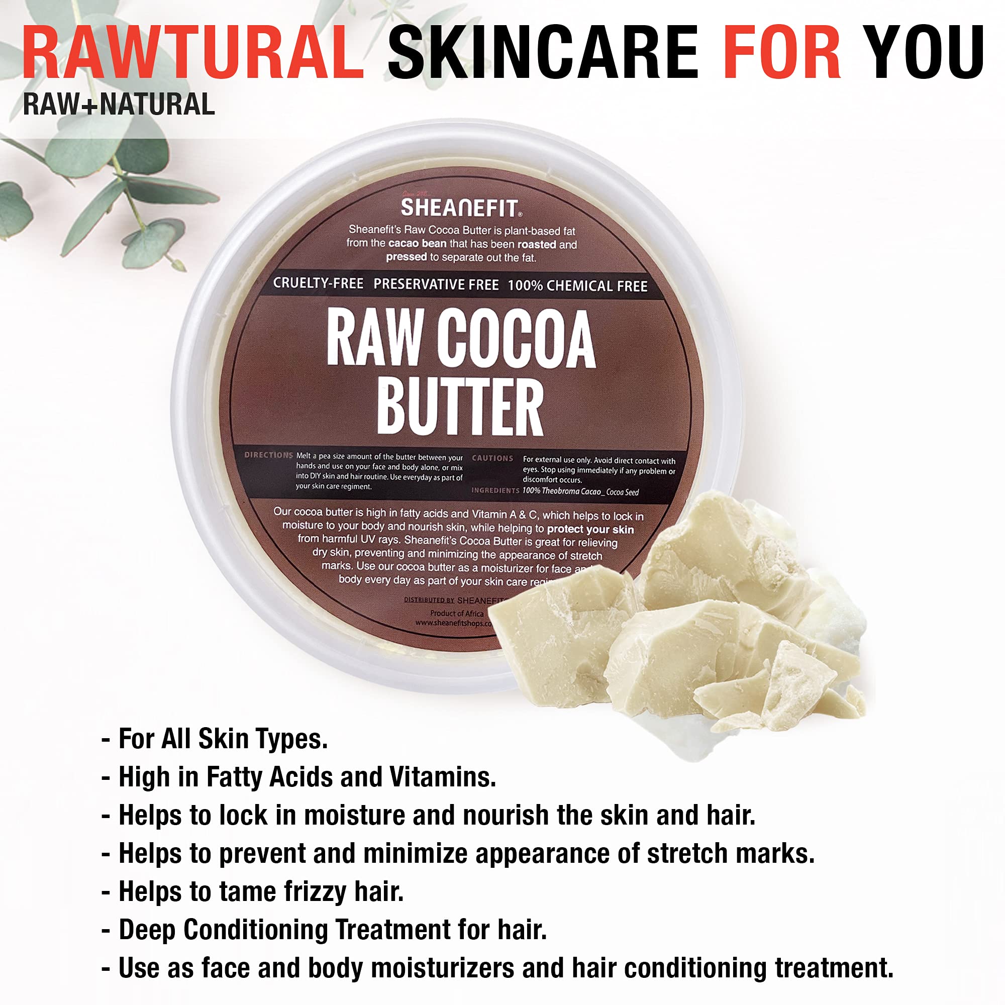Cremas corporales con manteca cacao de Sheanefit como base