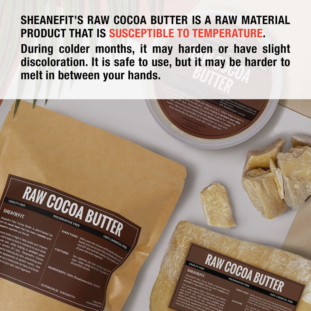 Manteca cacao sin aditivos de Sheanefit para piel sensible