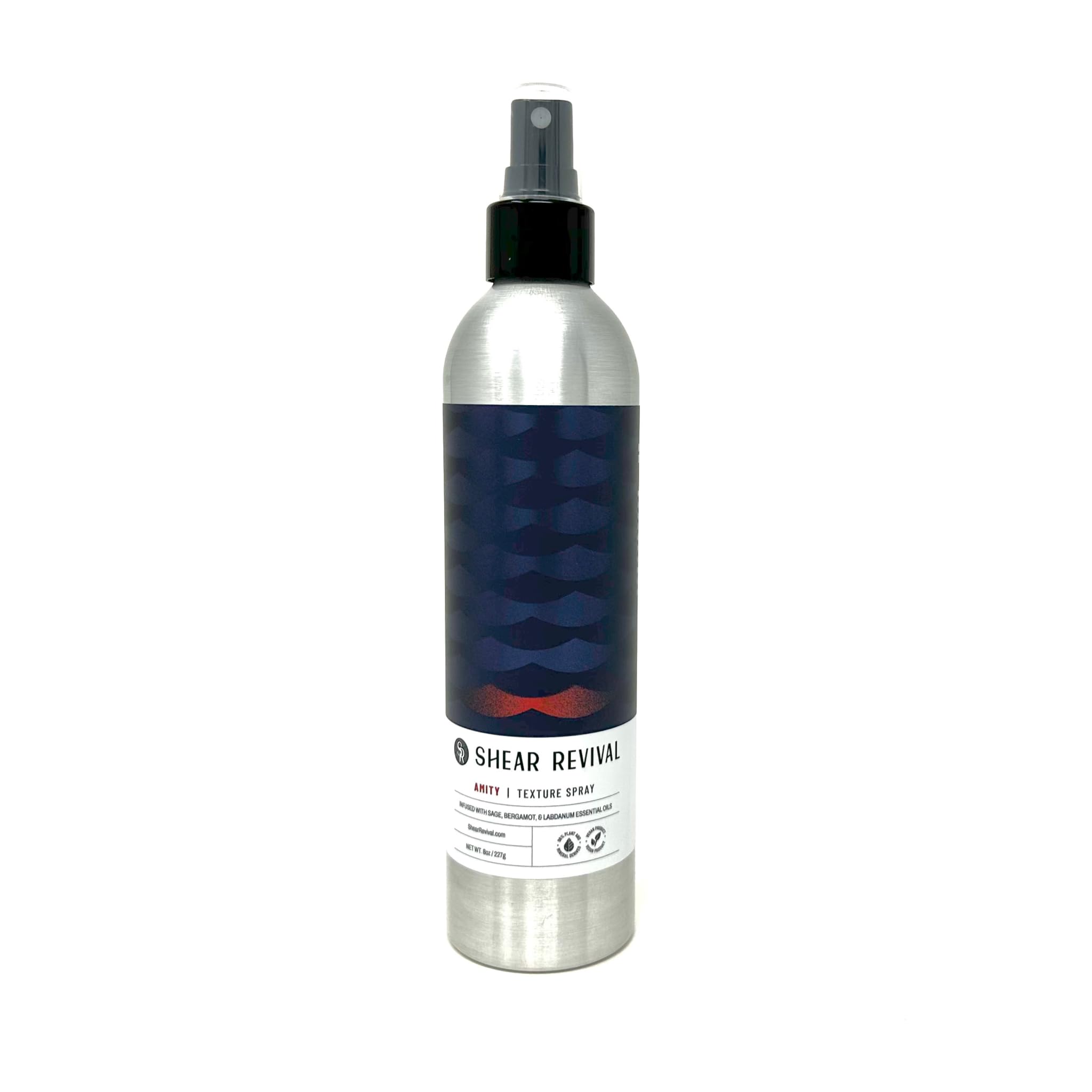 Amity Aerosol de Textura de Shear Revival: botella enfocada para crear textura y volumen con acabado mate.