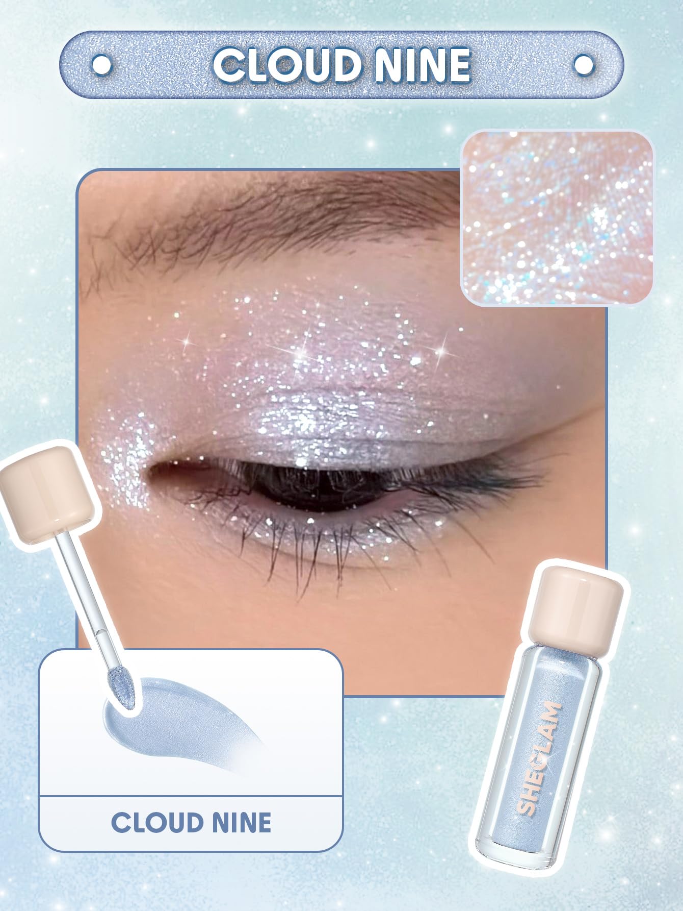 SHEGLAM Airglow Eye Tint brillo intenso para color vibrante
