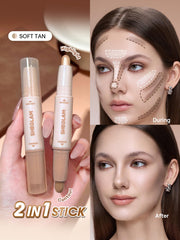 SHEGLAM barra crema contorno-iluminador, difuminado suave y acabado natural.