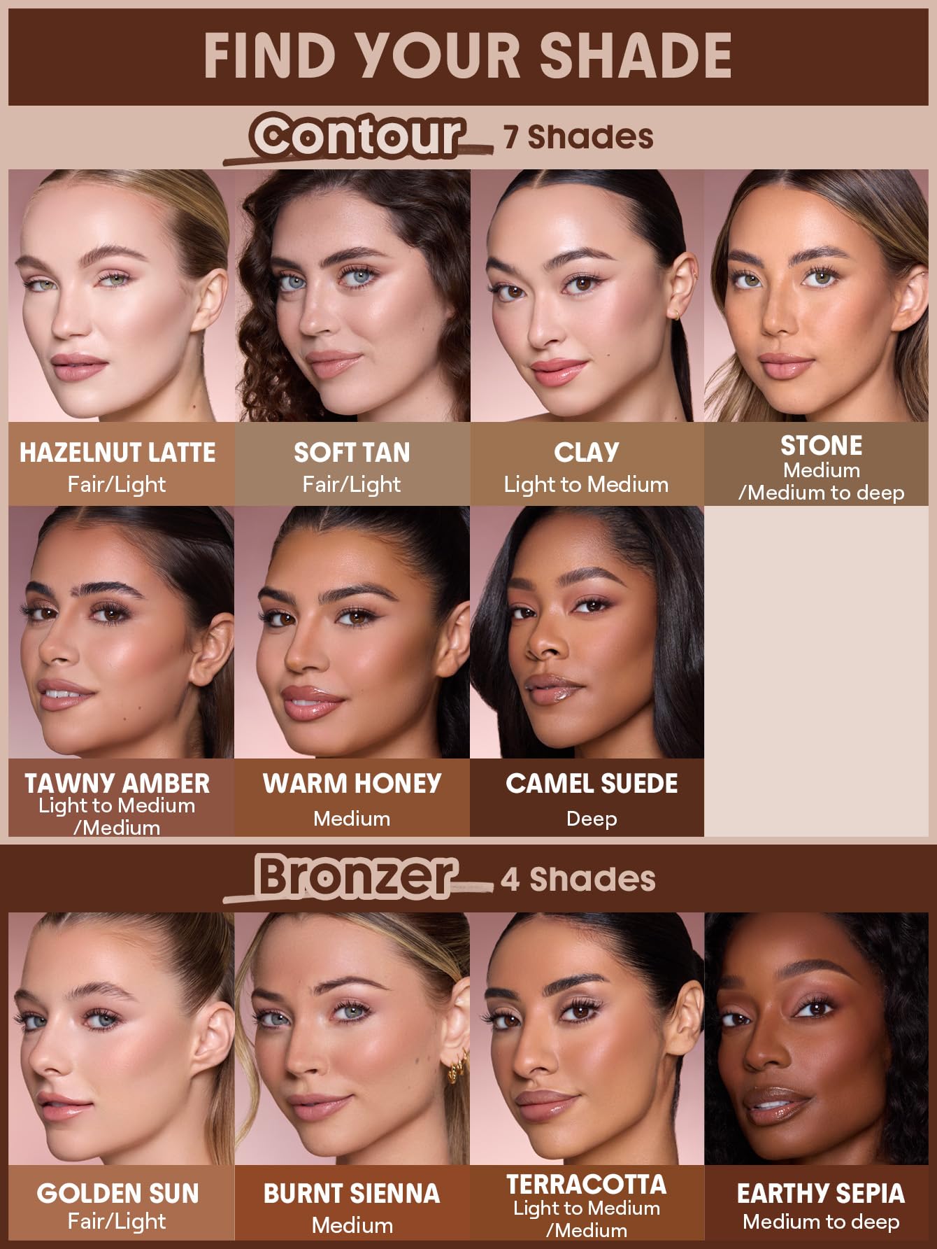 SHEGLAM Barra Cremosa de Contorno y Bronceado – Sol Dorado, tamaño compacto para bolso.