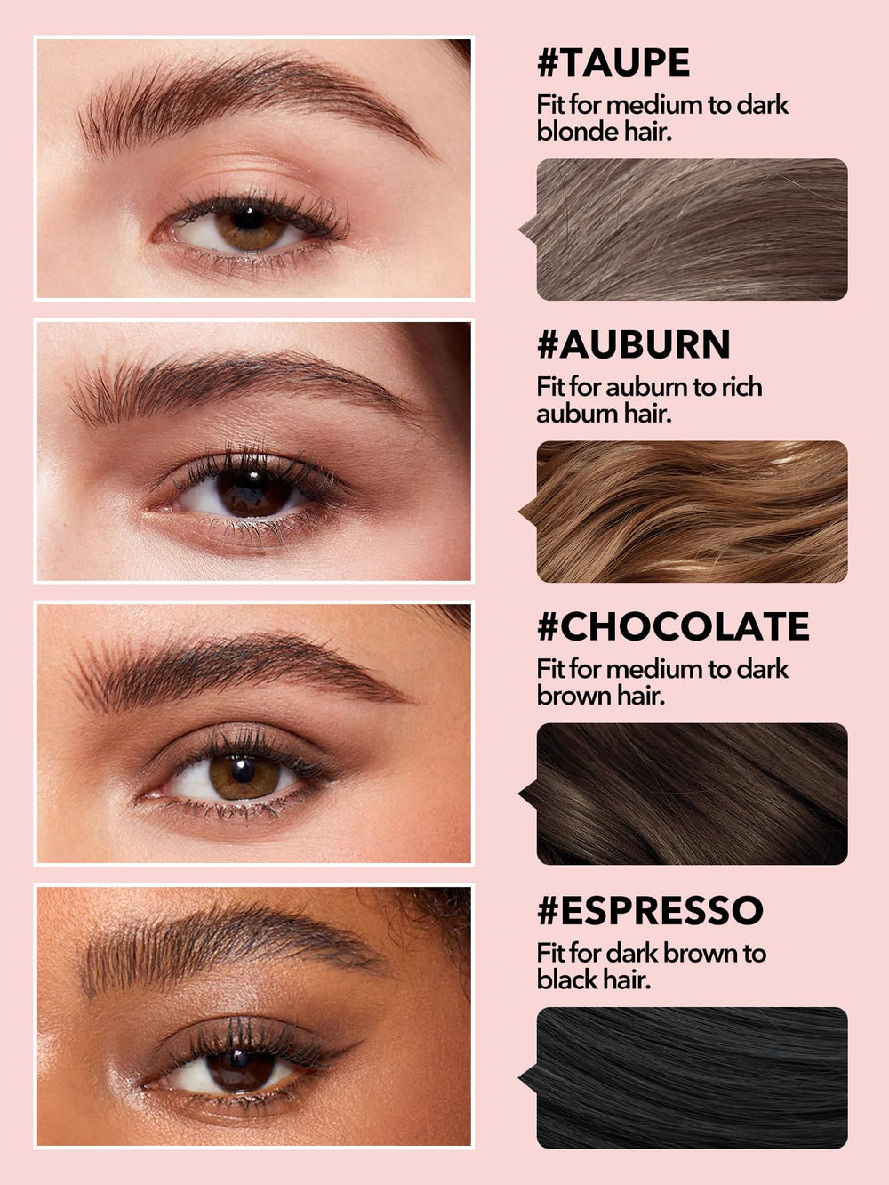 SHEGLAM Better Brows aplicación rápida para cejas definidas.