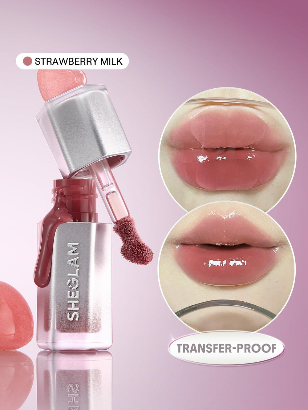 SHEGLAM Brillo Espejo Labios: acabado reflejo para un efecto glam.