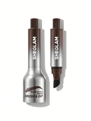 SHEGLAM brocha ángulo cejas para relleno rápido y preciso.