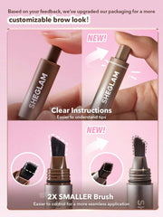 SHEGLAM Brow-Fection aplicación suave para acabado natural.