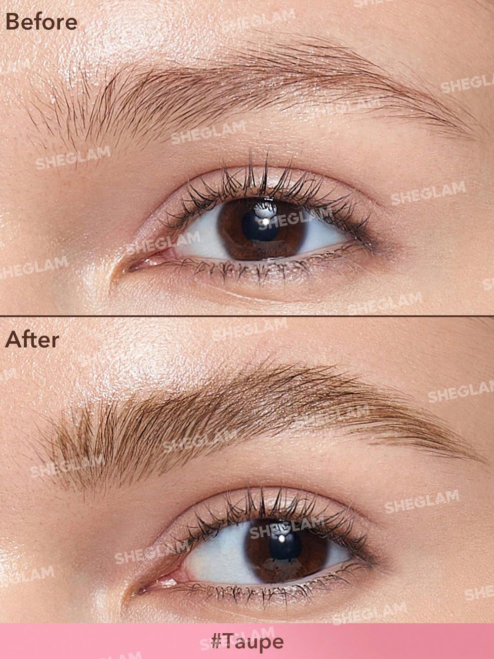 SHEGLAM Brow-Fection fórmula mate de secado rápido.