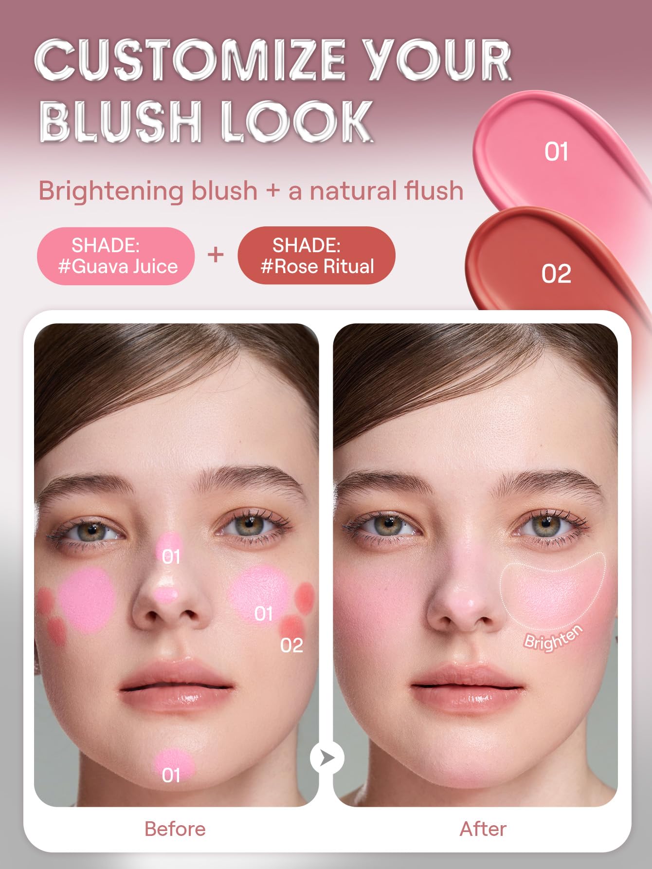 SHEGLAM Buttery Bliss Blush Stick textura cremosa que se desliza fácilmente