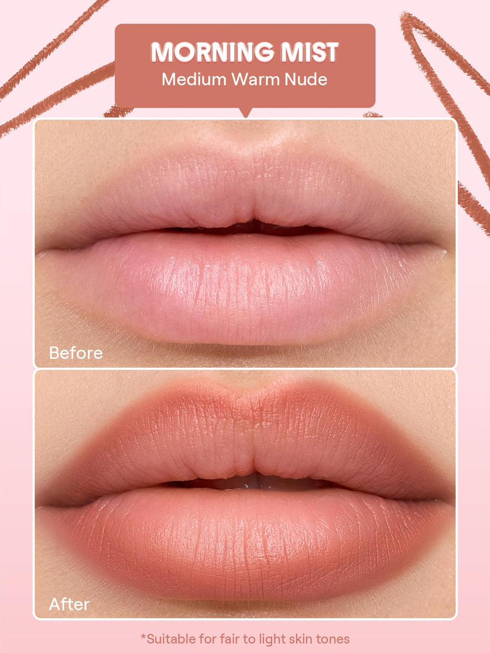 SHEGLAM Cloudline Blur lápiz delineador Niebla Matutina, aplicación suave que facilita el difuminado.