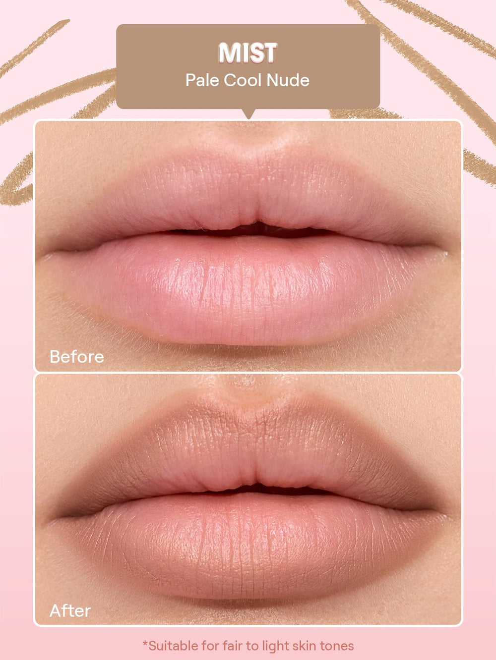 SHEGLAM Cloudline delineador de labios definición precisa y borde limpio
