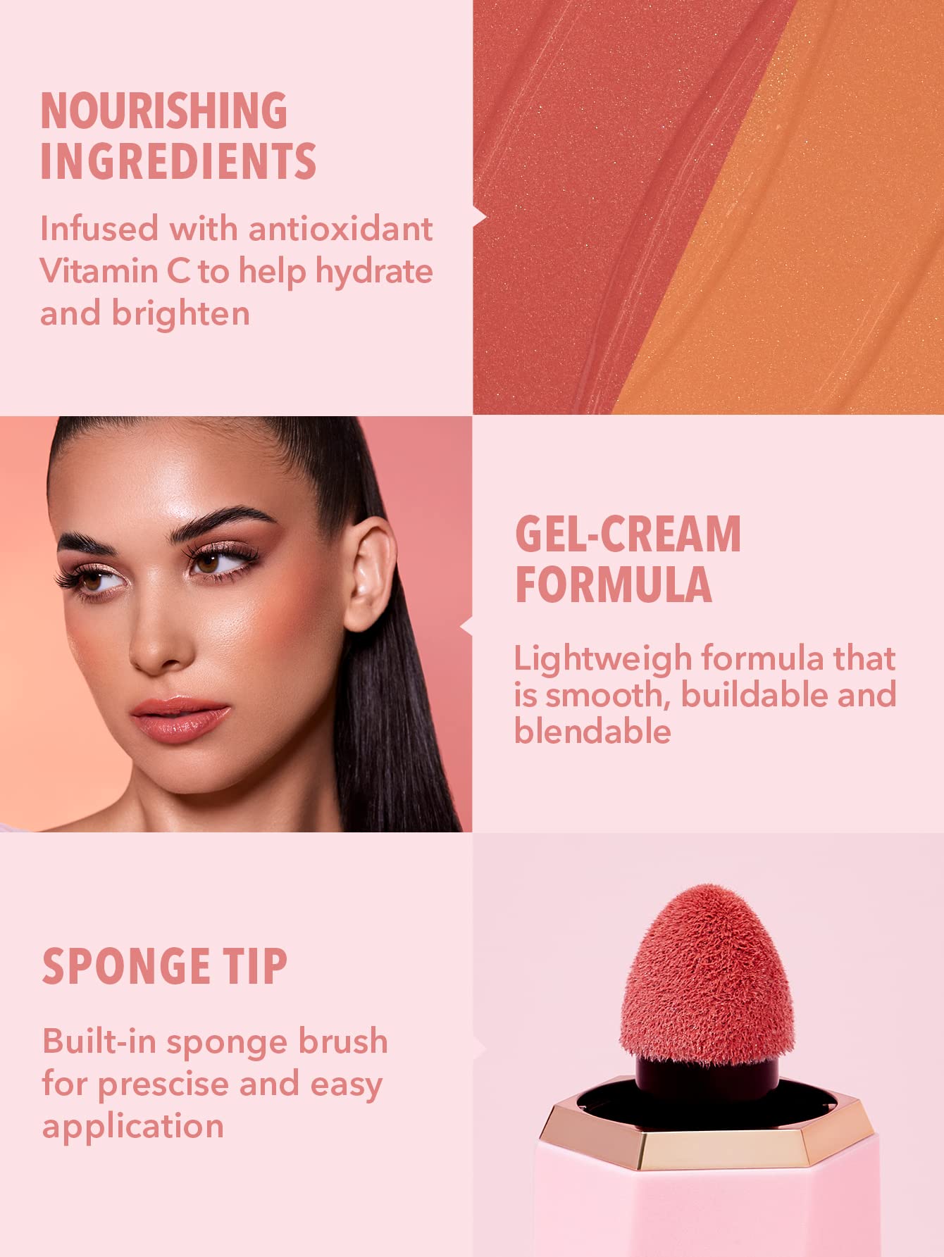 SHEGLAM Color Bloom Dayglow rubor líquido para mejillas se difumina con facilidad.